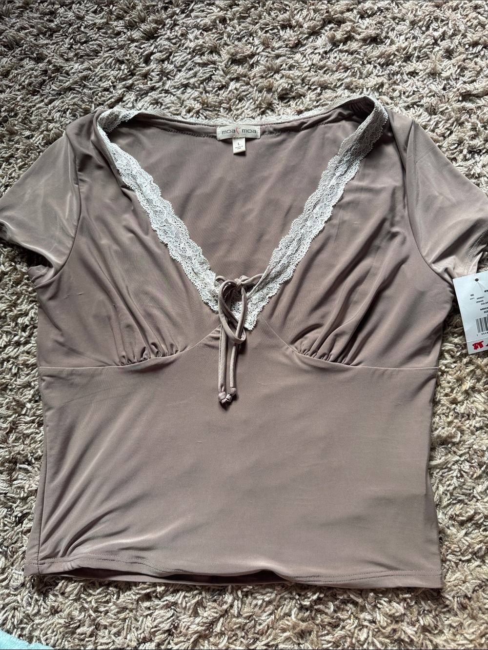 Lace V-neck Top